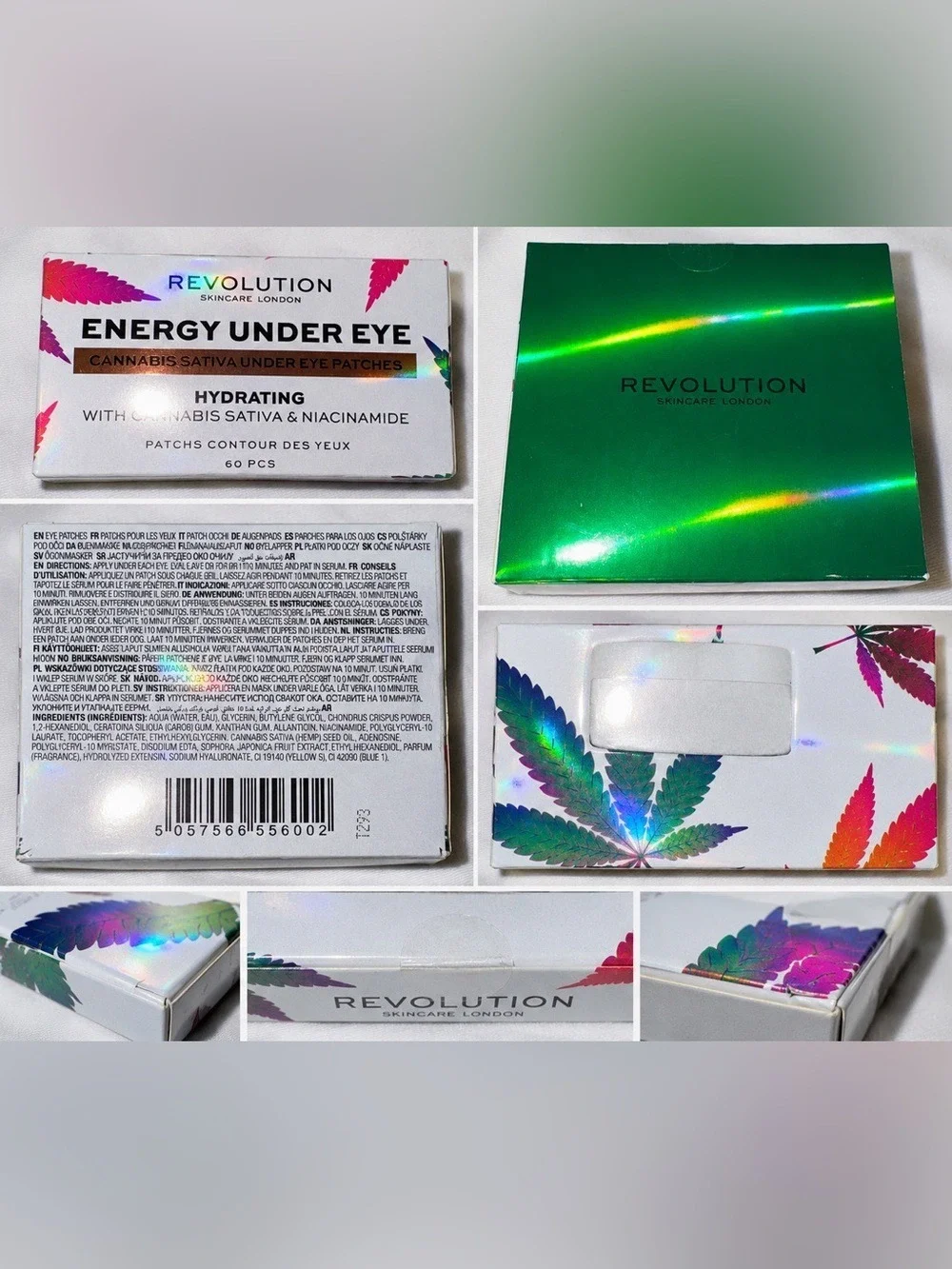 Revolution Skincare London Energy Under Eye Cannabis Sativa Hydrating Eye 60 pc